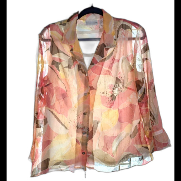 Alfred Dunner women's floral top 12 preowned - Picture 2 of 5